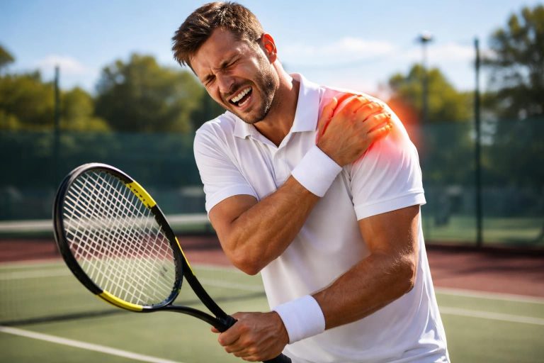découvrez les causes, symptômes et traitements des douleurs à l'épaule liées au tennis. prévenez et soignez les blessures pour jouer en toute sérénité.
